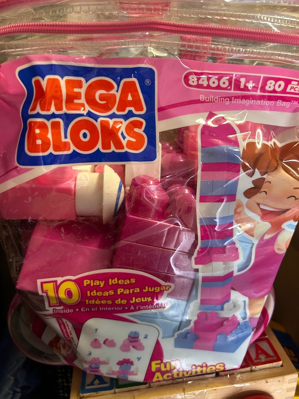 Pink Building Set - 80 Pieces - Picture 1 of 3